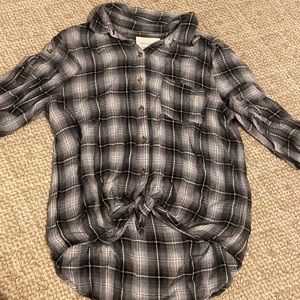 Aéropostale Boyfriend Fit Flannel Long Sleeve